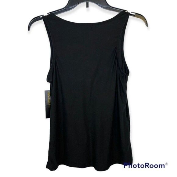 Not A Morning Person Black Graphic Racerback Pajama Tank Size Small NWT - Picture 2 of 6